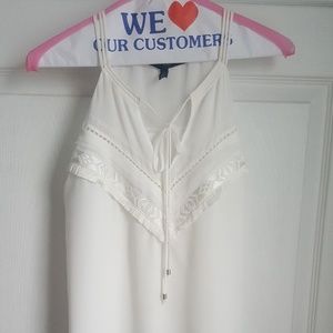 WHBM white summer sleeveless top